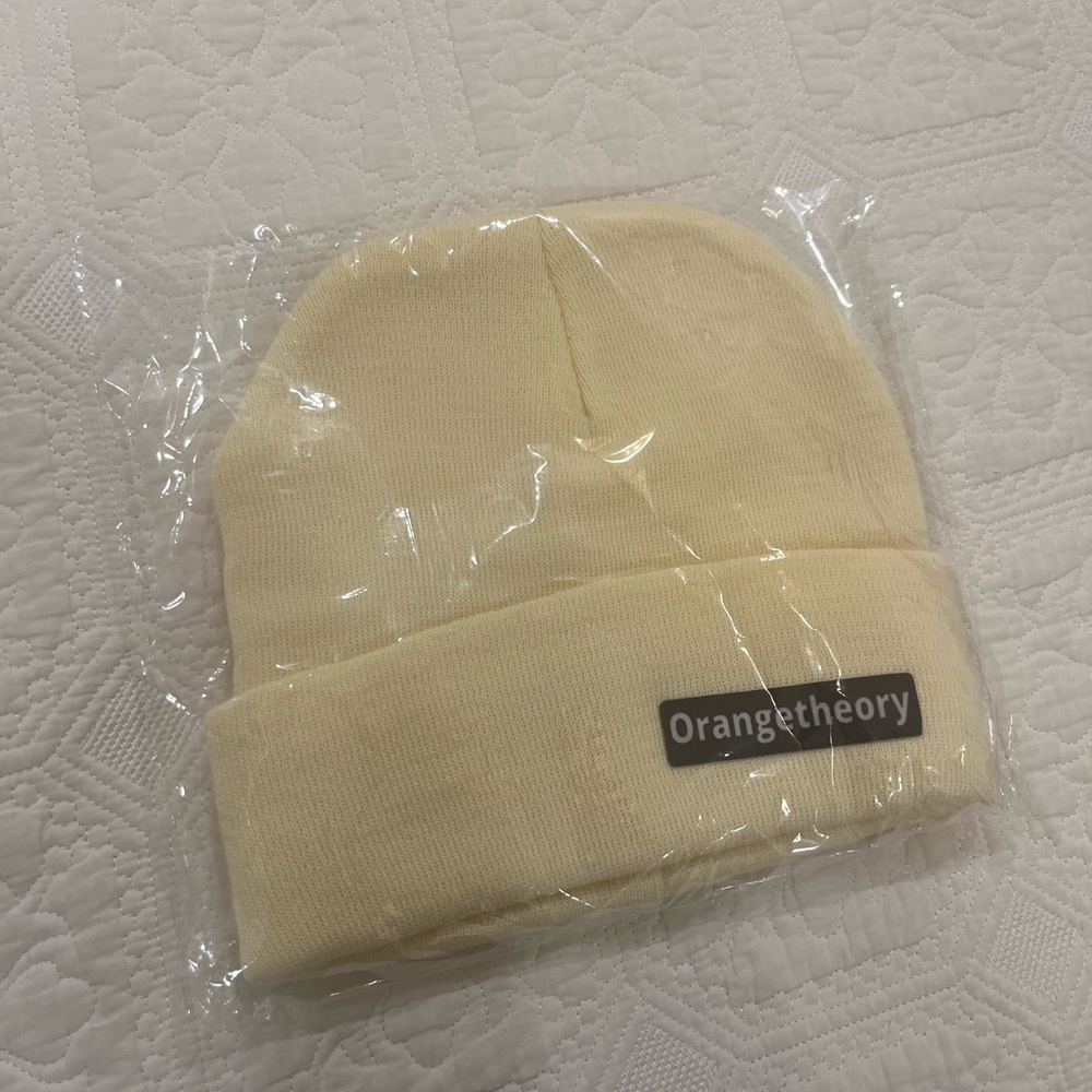Orangetheory Off-White Beanie